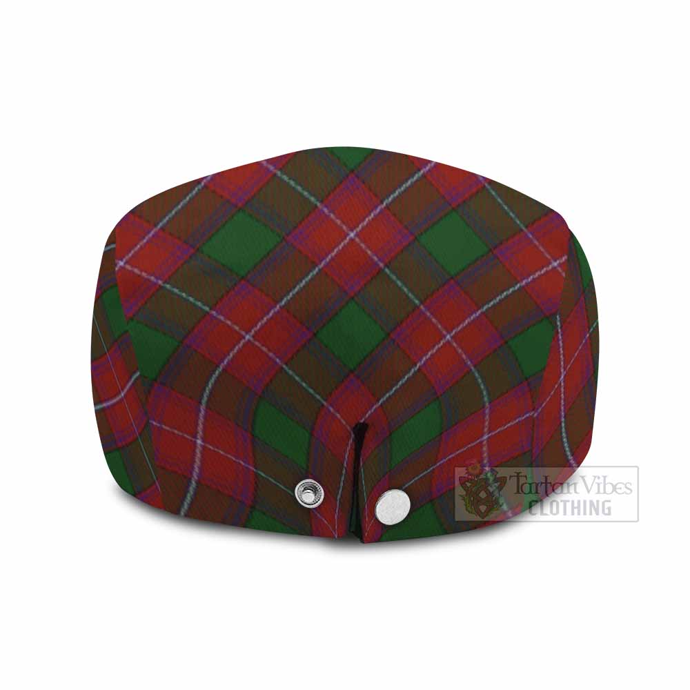 Rattray Tartan Flat Cap, Jeff Cap Cross Style with Family Crest - Tartan Vibes Clothing