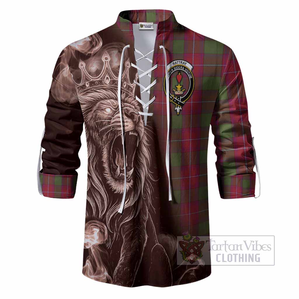 Rattray Tartan Ghillie Shirt Roaring Lion Heritage