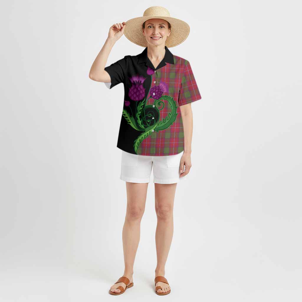 Rattray Tartan Hawaiian Shirt Traditional Scottish Thistle