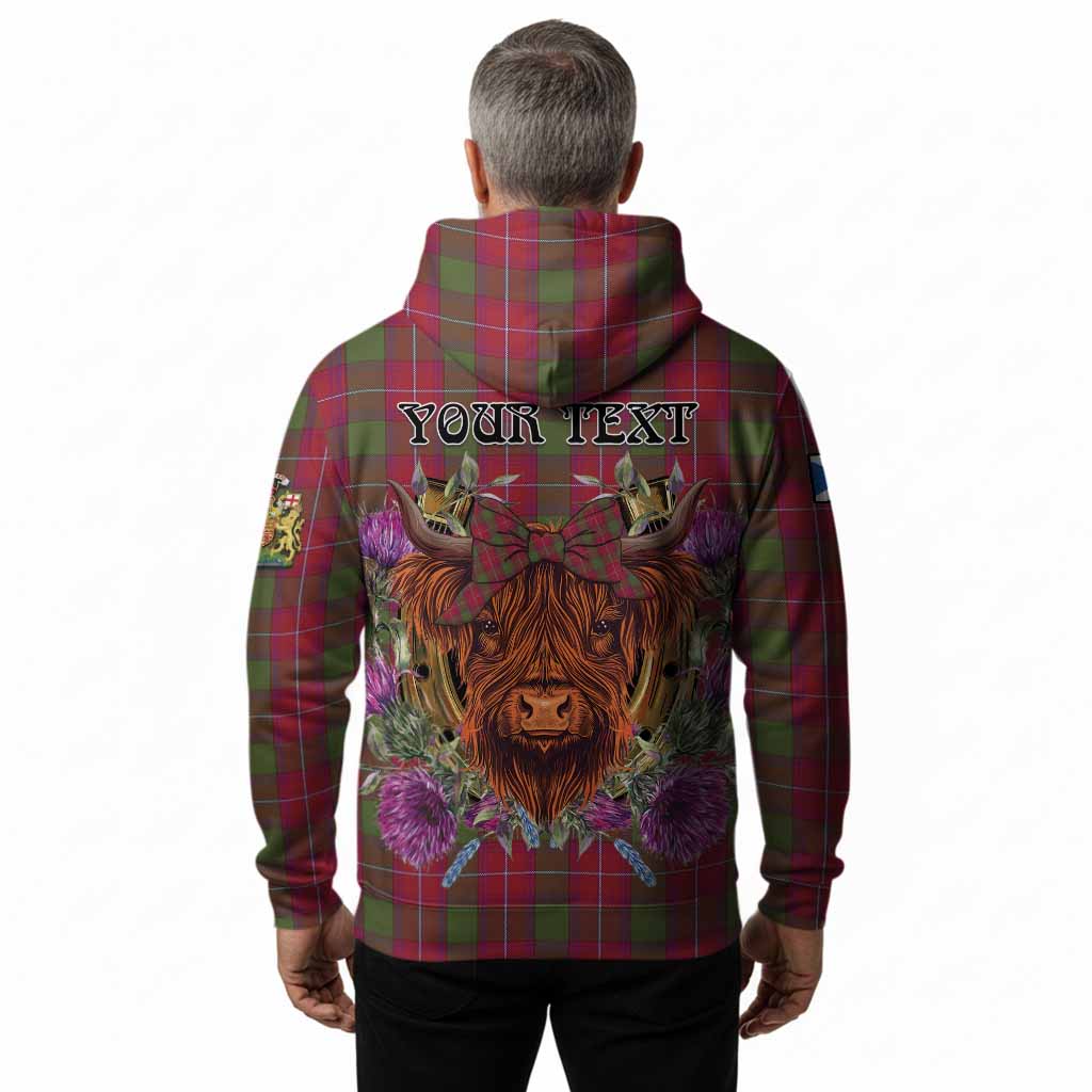 Rattray Tartan Hoodie Scottish Thistle Heilan Coo