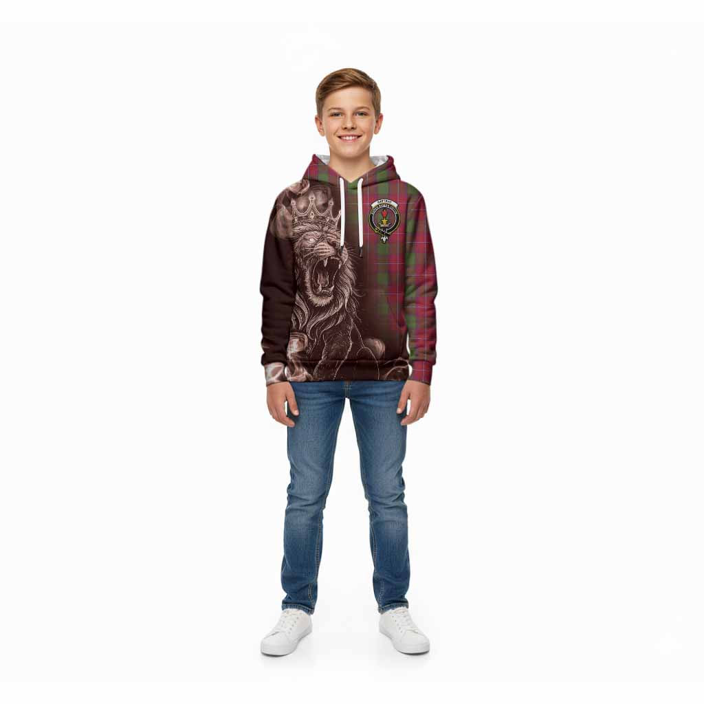 Rattray Tartan Kid Hoodie Roaring Lion Heritage