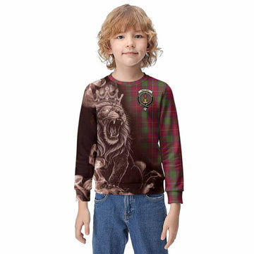 Rattray Tartan Kid Knitted Sweatshirt Roaring Lion Heritage
