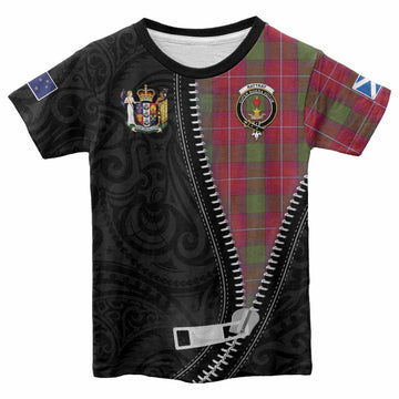 Rattray Tartan Kid T-shirt New Zealand Pattern Unique Zipper Stylized