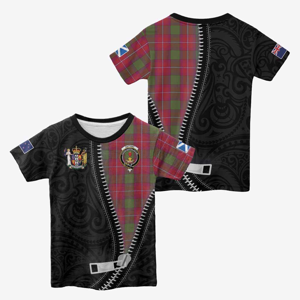 Rattray Tartan Kid T-shirt New Zealand Pattern Unique Zipper Stylized