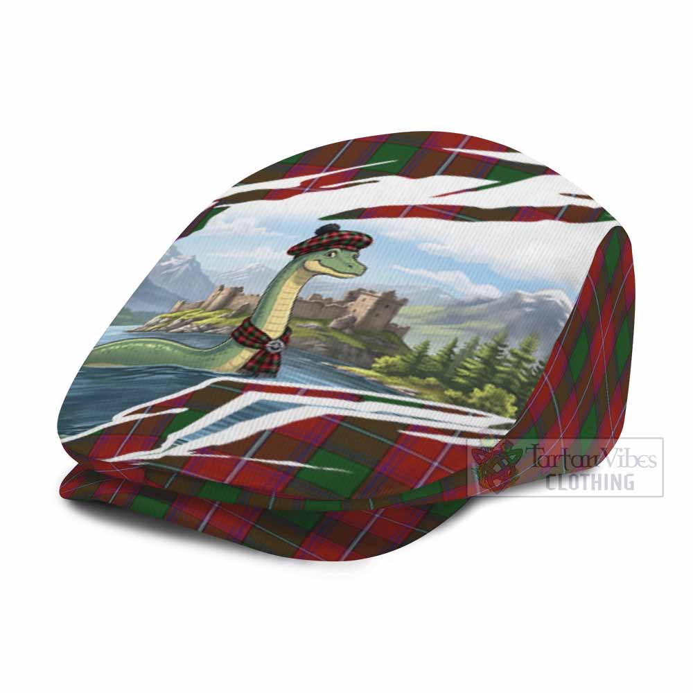 Rattray Tartan Loch Ness Monster Scottish Heritage Art Flat Cap, Jeff Cap