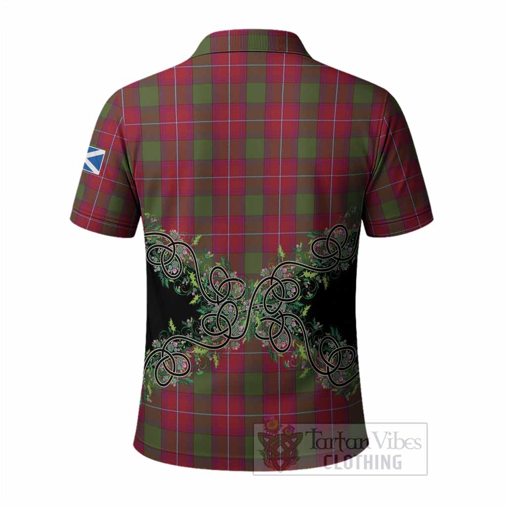 Rattray Tartan Polo Shirt Thistle Scottish Spirit