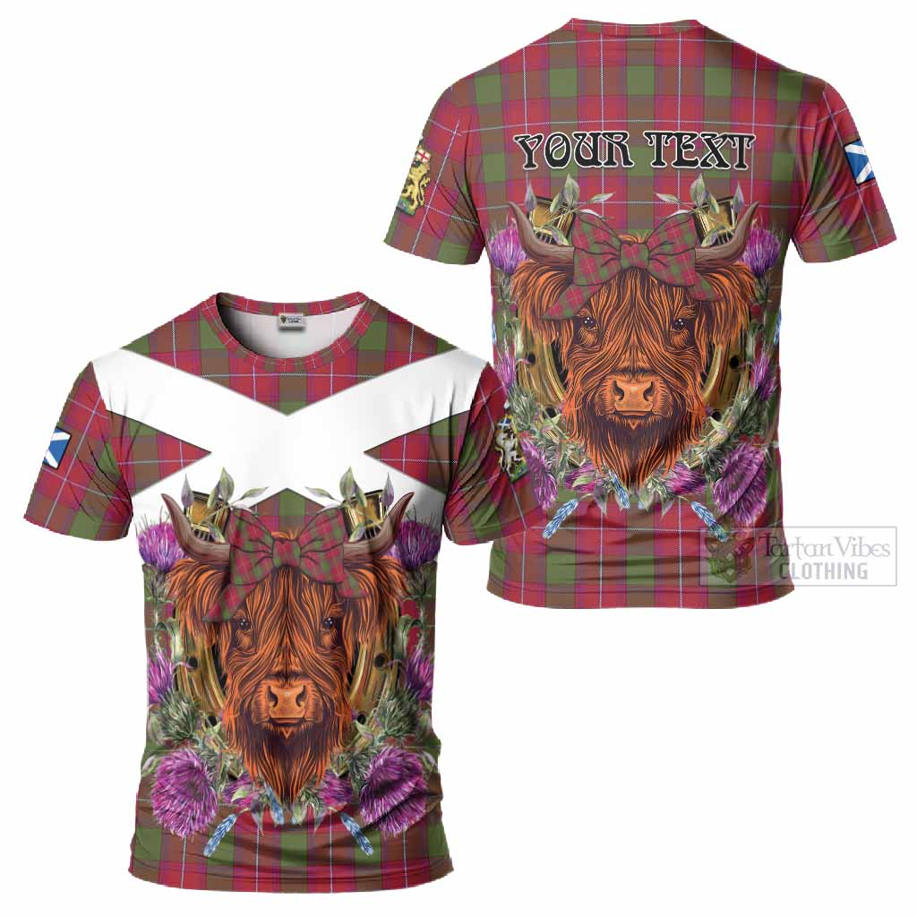 Rattray Tartan T-Shirt Scottish Thistle Heilan Coo