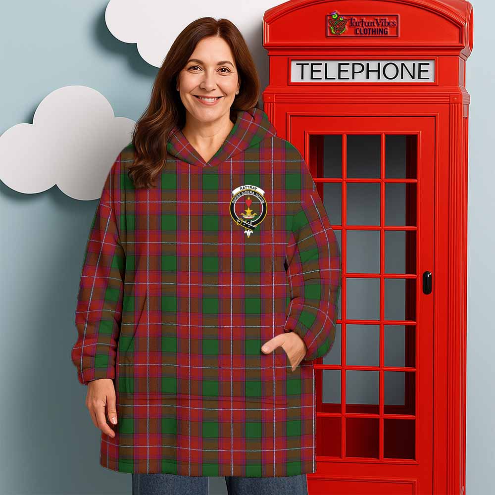 Rattray Tartan Wearable Blanket with Family Crest - Tartan Vibes Clothing