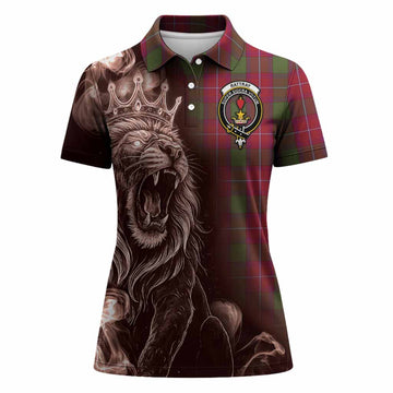 Rattray Tartan Women Polo Shirt Roaring Lion Heritage