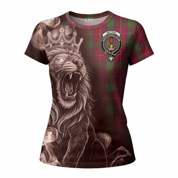 Rattray Tartan Women T shirt Roaring Lion Heritage