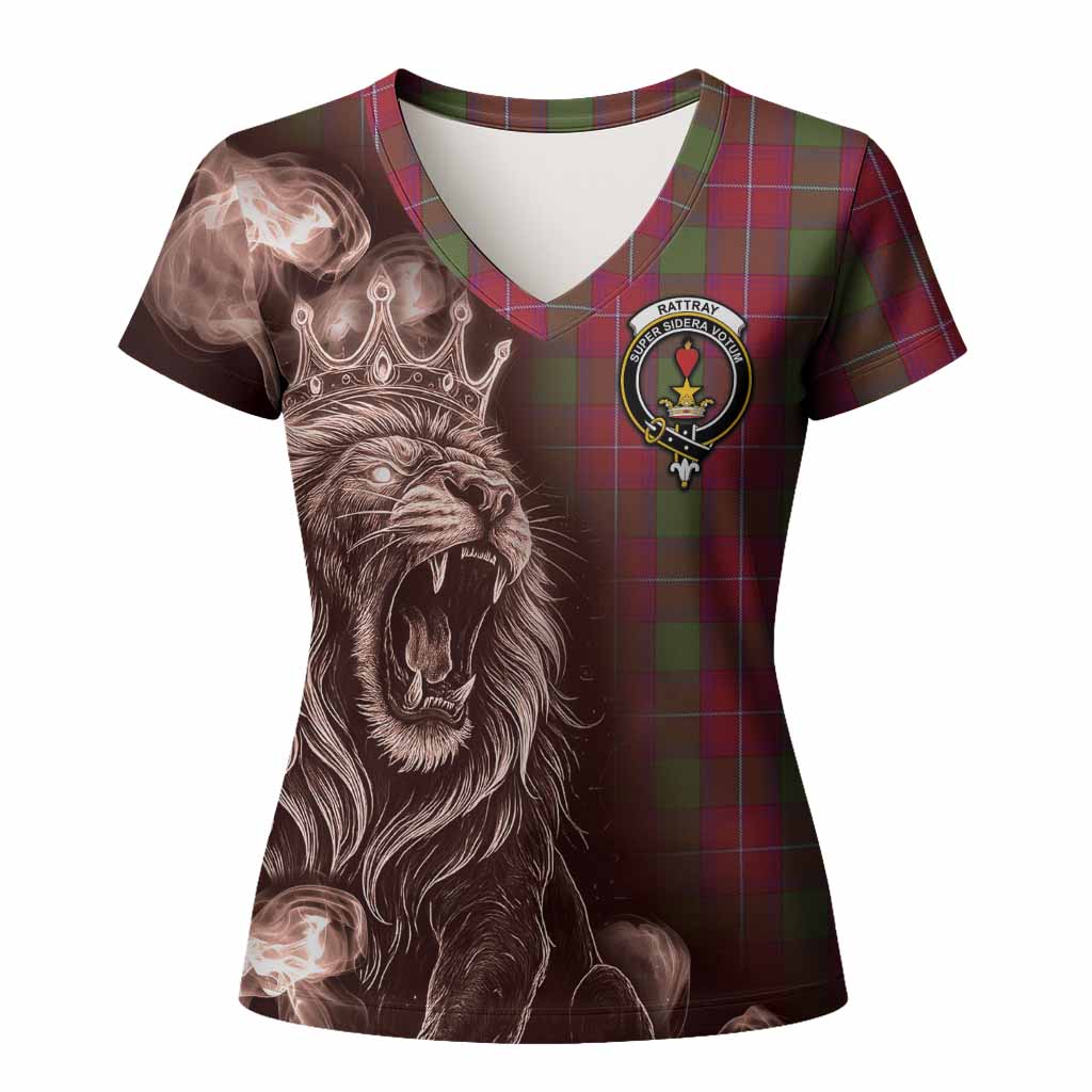 Rattray Tartan Women T shirt Roaring Lion Heritage