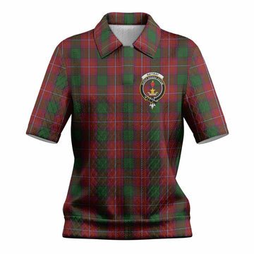 Rattray Tartan Women’s Polo Sweater Top with Family Crest