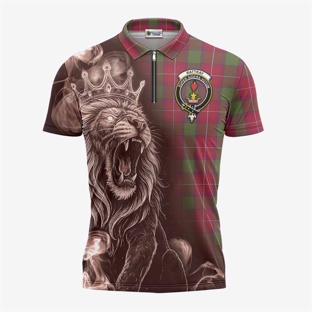 Rattray Tartan Zipper Polo Shirt Roaring Lion Heritage