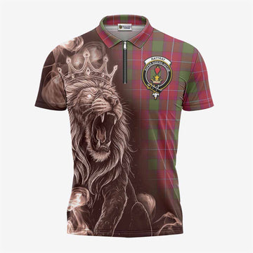 Rattray Tartan Zipper Polo Shirt Roaring Lion Heritage