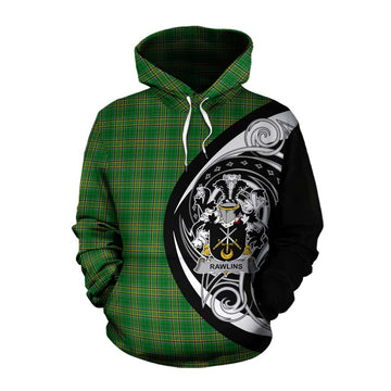 Tartan Vibes Clothing Rawlins Irish Clan Cotton Hoodie Celtic Circle Style