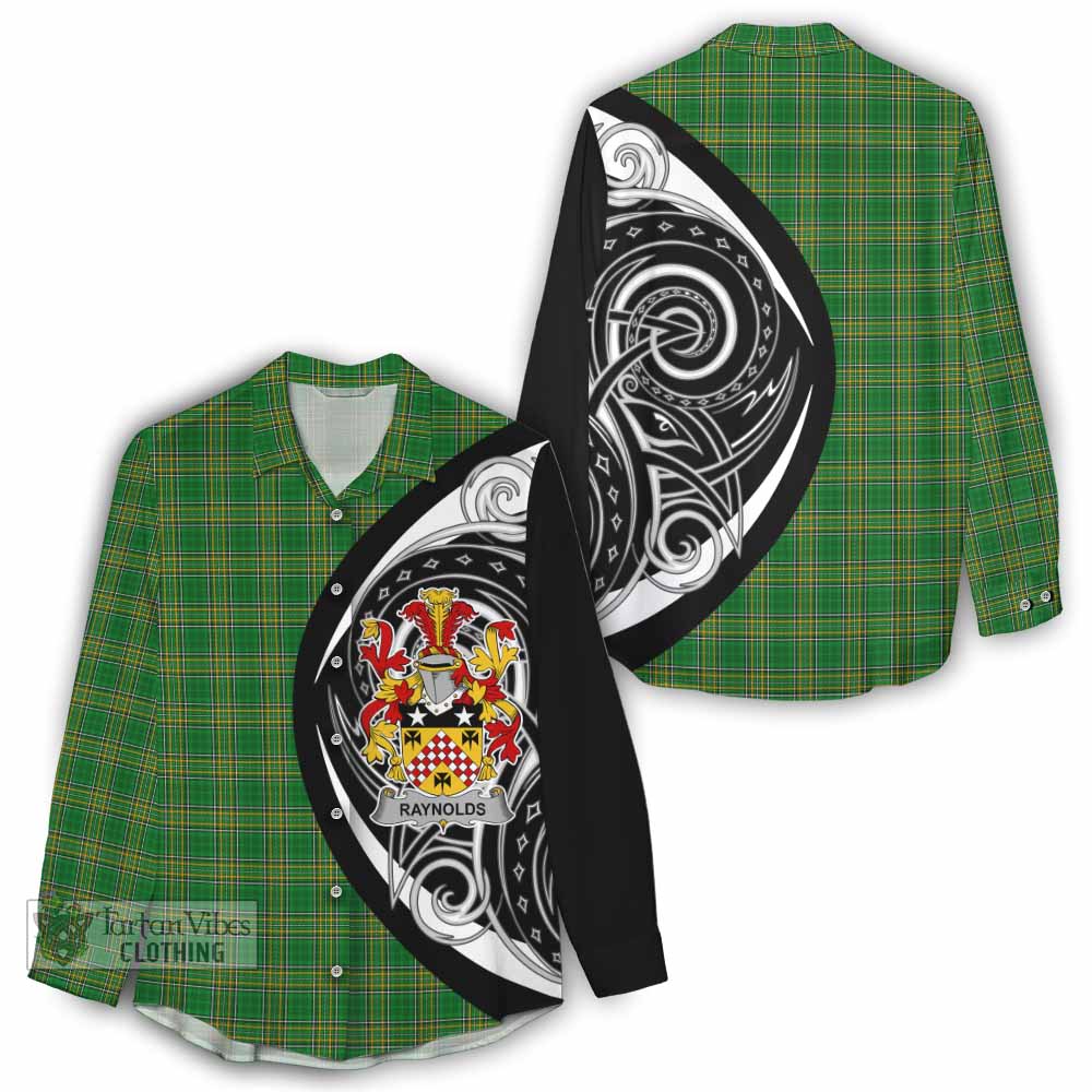 Raynolds Irish Clan Women's Casual Shirt Celtic Circle Style - Tartan Vibes Clothing
