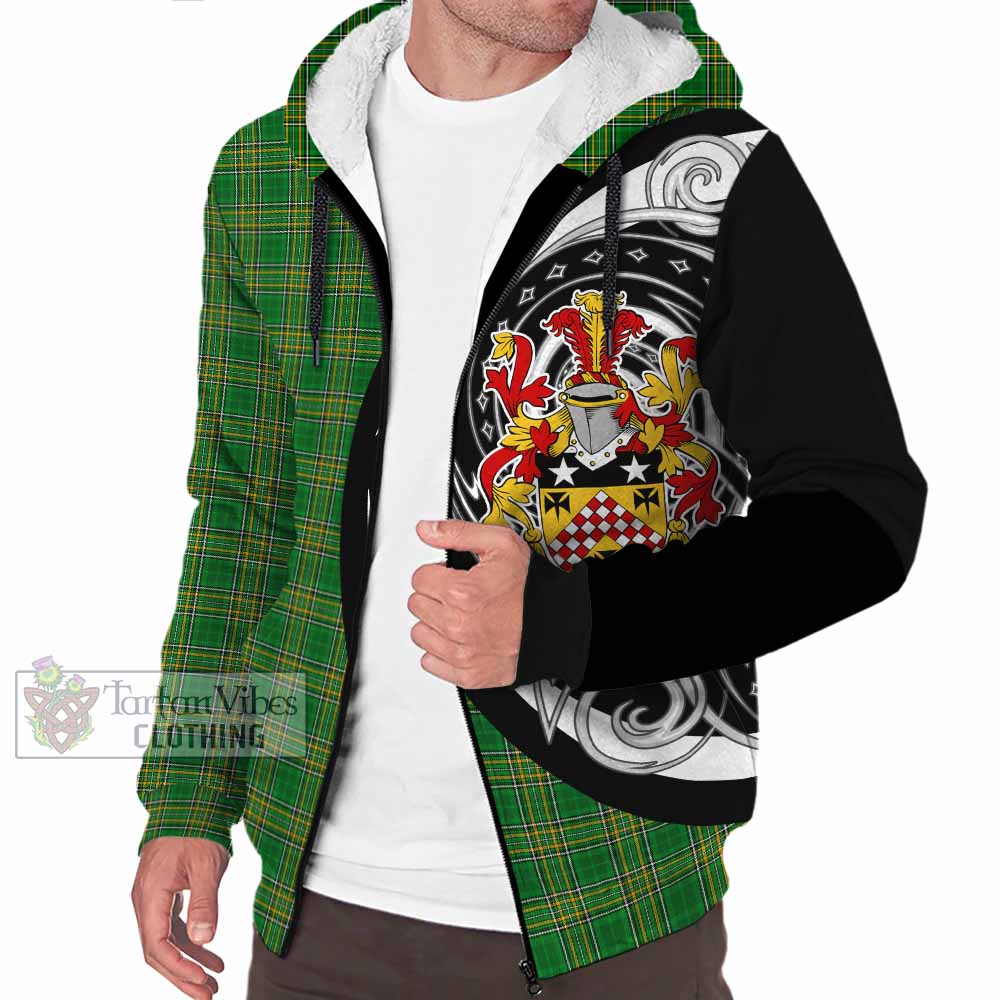 Tartan Vibes Clothing Raynolds Irish Clan Sherpa Hoodie Celtic Circle Style