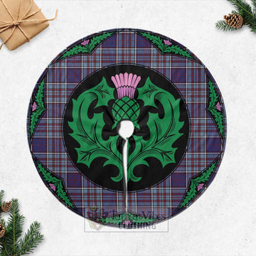 RCAF Tartan Christmas Tree Skirt Scottish Thistle Style