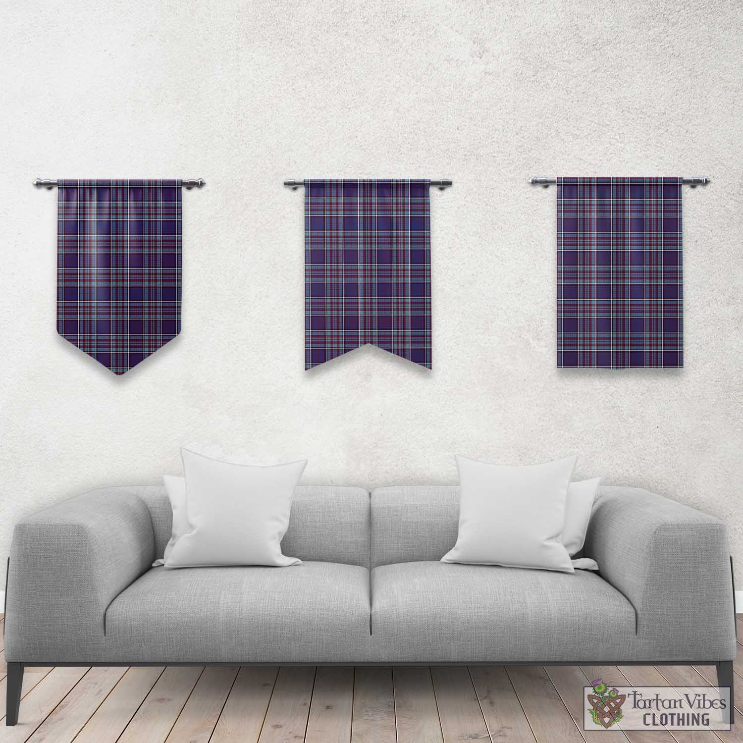 RCAF Tartan Gonfalon, Tartan Banner Rectangle - Tartan Vibes Clothing