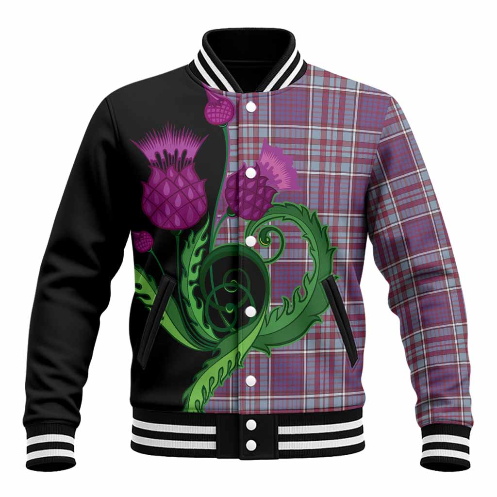 RCAF Tartan Baseball Jacket Traditional Scottish Thistle Unisex - Tartan Vibes Clothing