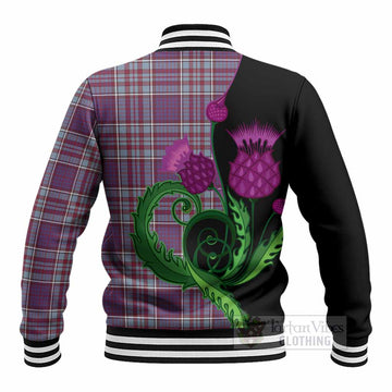 RCAF Tartan Baseball Jacket Traditional Scottish Thistle