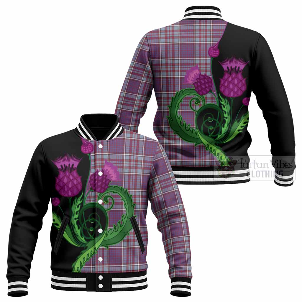 RCAF Tartan Baseball Jacket Traditional Scottish Thistle - Tartan Vibes Clothing