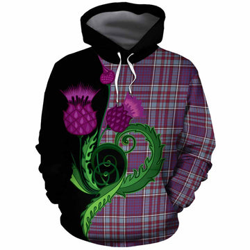 RCAF Tartan Cotton Hoodie Traditional Scottish Thistle