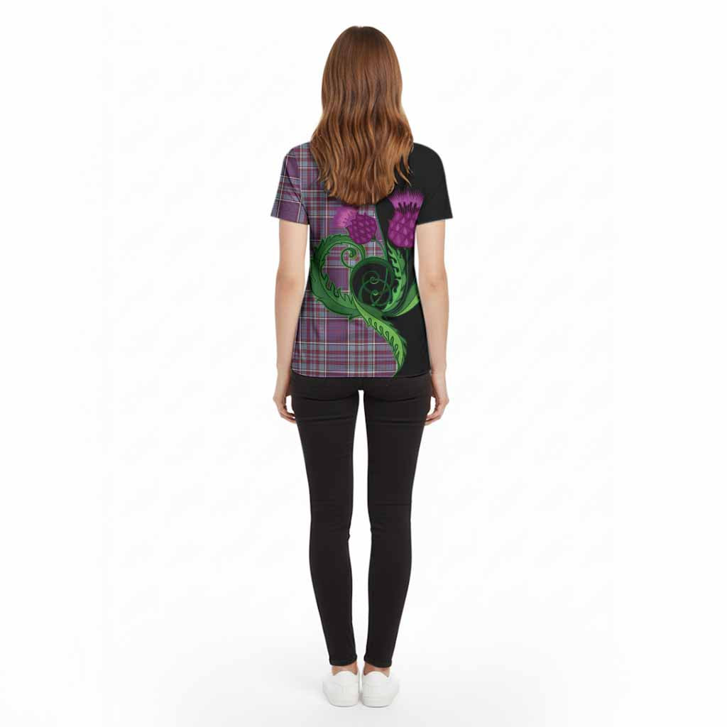RCAF Tartan Cotton T-shirt Traditional Scottish Thistle