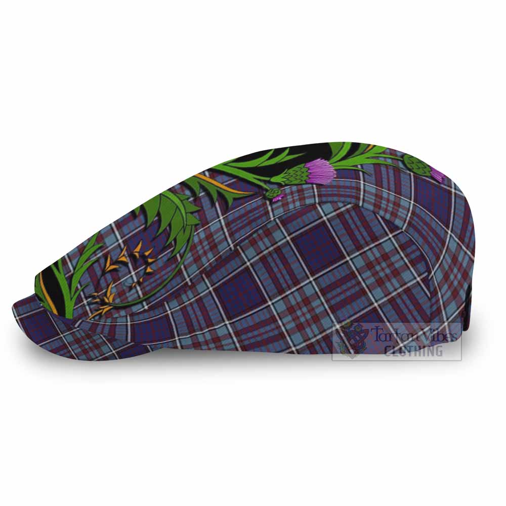 RCAF Tartan Flat Cap, Jeff Cap Scottish Thistle Pride Heritage Art - Tartan Vibes Clothing