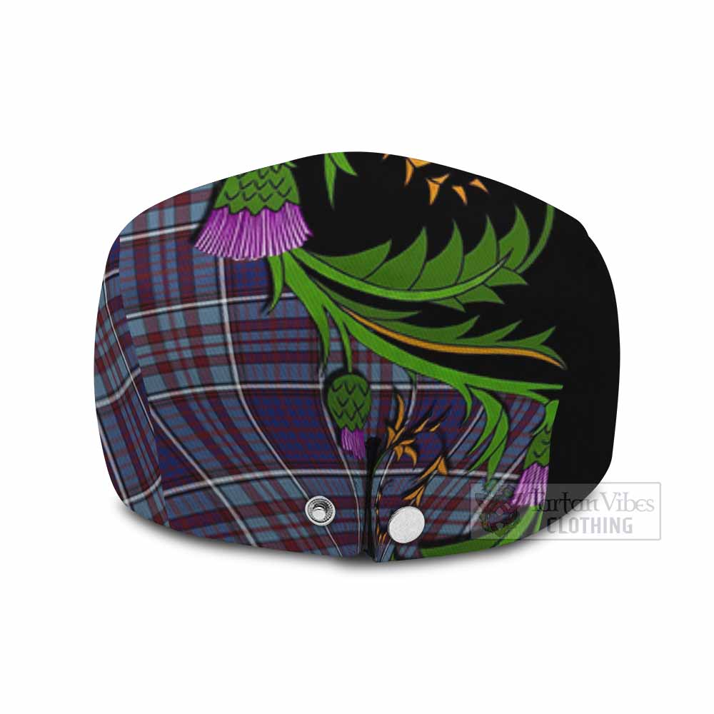 RCAF Tartan Flat Cap, Jeff Cap Scottish Thistle Pride Heritage Art - Tartan Vibes Clothing