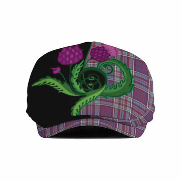 RCAF Tartan Flat Cap, Jeff Cap Traditional Scottish Thistle