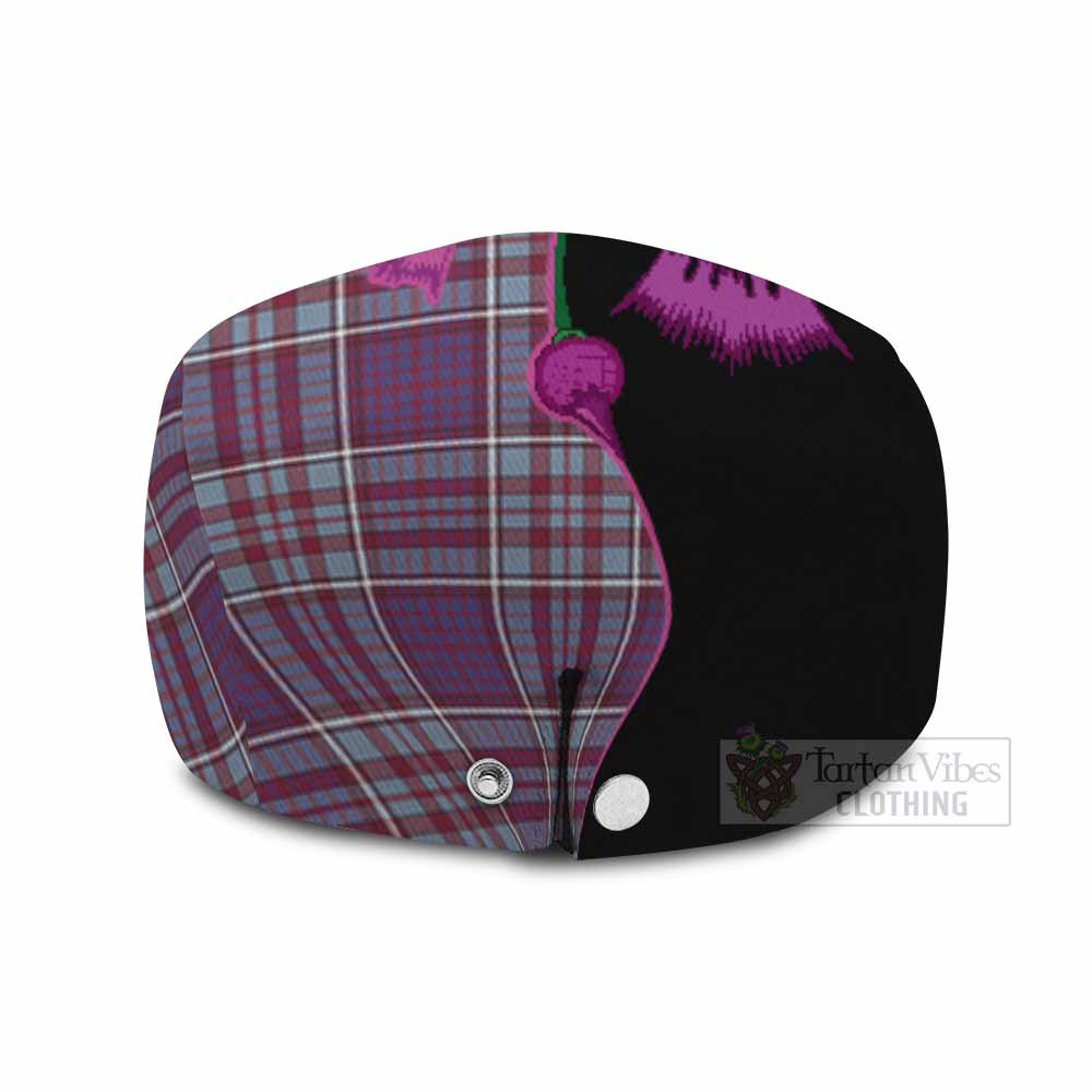 RCAF Tartan Flat Cap, Jeff Cap Traditional Scottish Thistle