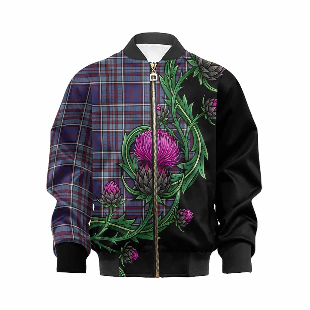 RCAF Tartan Kid Bomber Jacket Resilient Scottish Thistle Kid XS - Tartan Vibes Clothing