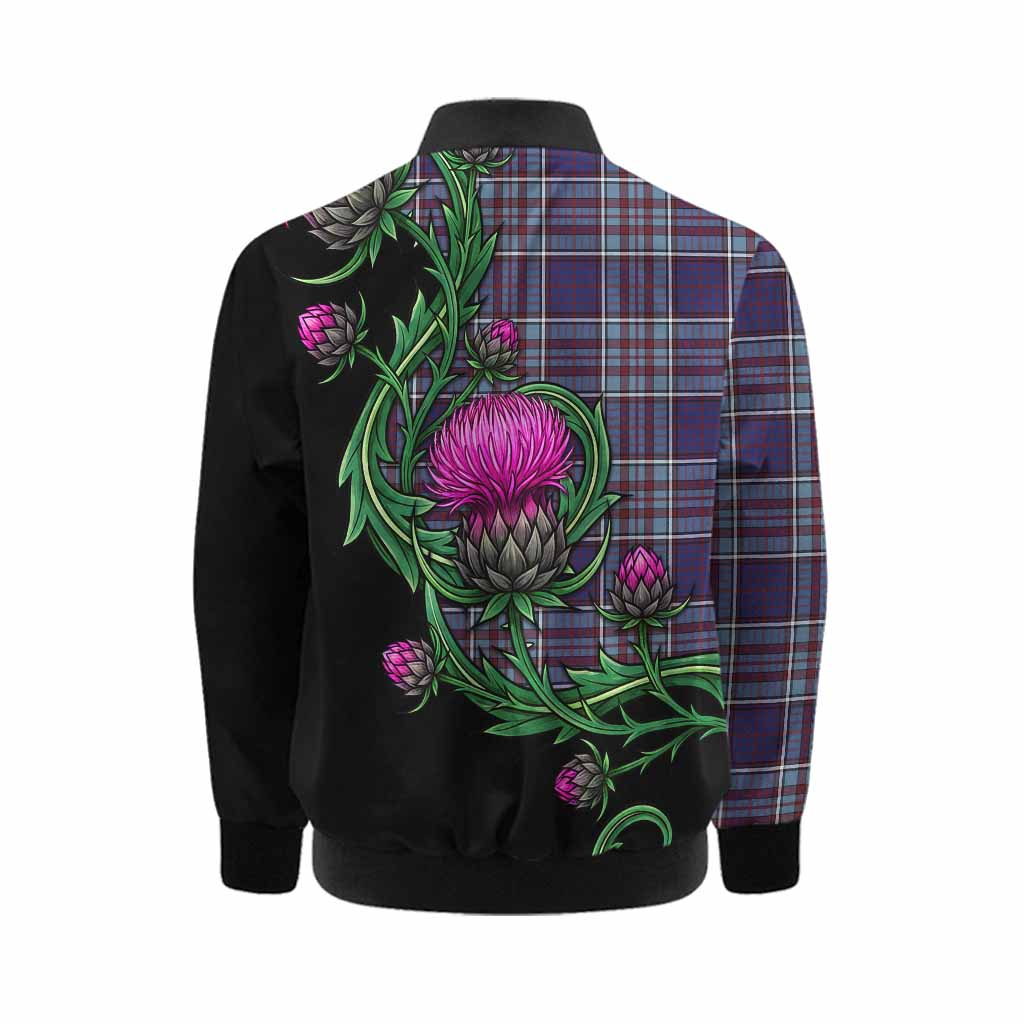 RCAF Tartan Kid Bomber Jacket Resilient Scottish Thistle Kid - Tartan Vibes Clothing