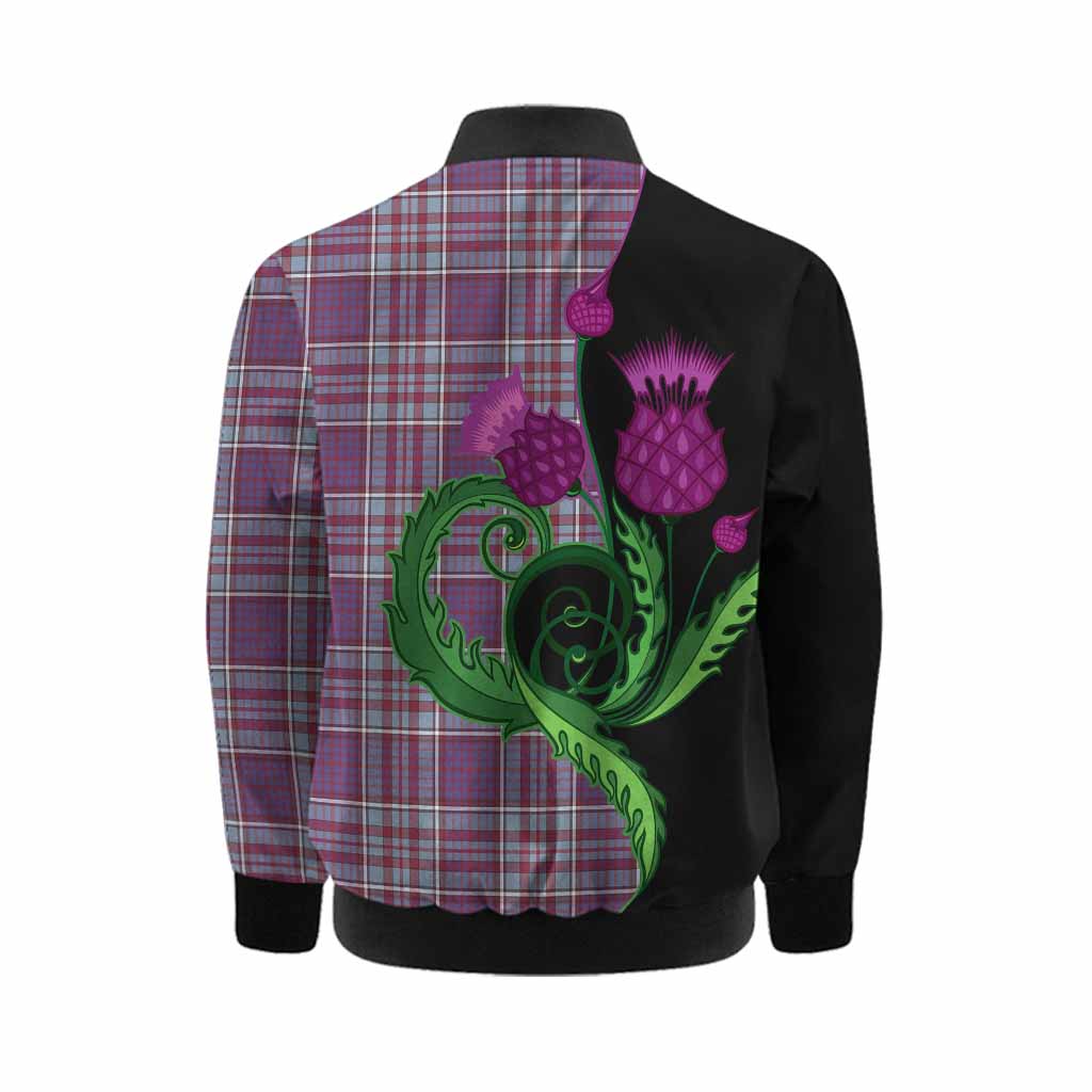 RCAF Tartan Kid Bomber Jacket Traditional Scottish Thistle Kid - Tartan Vibes Clothing