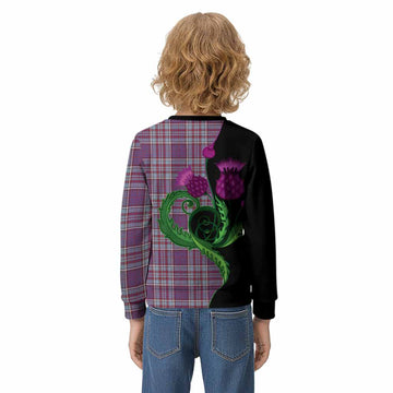 RCAF Tartan Kid Knitted Sweatshirt Traditional Scottish Thistle