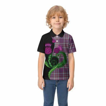 RCAF Tartan Kid Polo Shirt Traditional Scottish Thistle