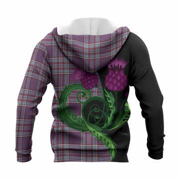 RCAF Tartan Knitted Hoodie Traditional Scottish Thistle