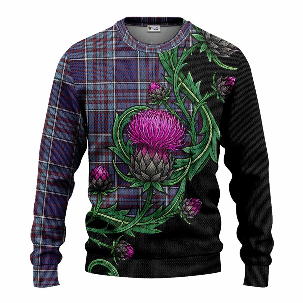 RCAF Tartan Knitted Sweater Resilient Scottish Thistle Unisex - Tartan Vibes Clothing