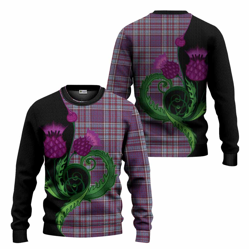 RCAF Tartan Knitted Sweater Traditional Scottish Thistle