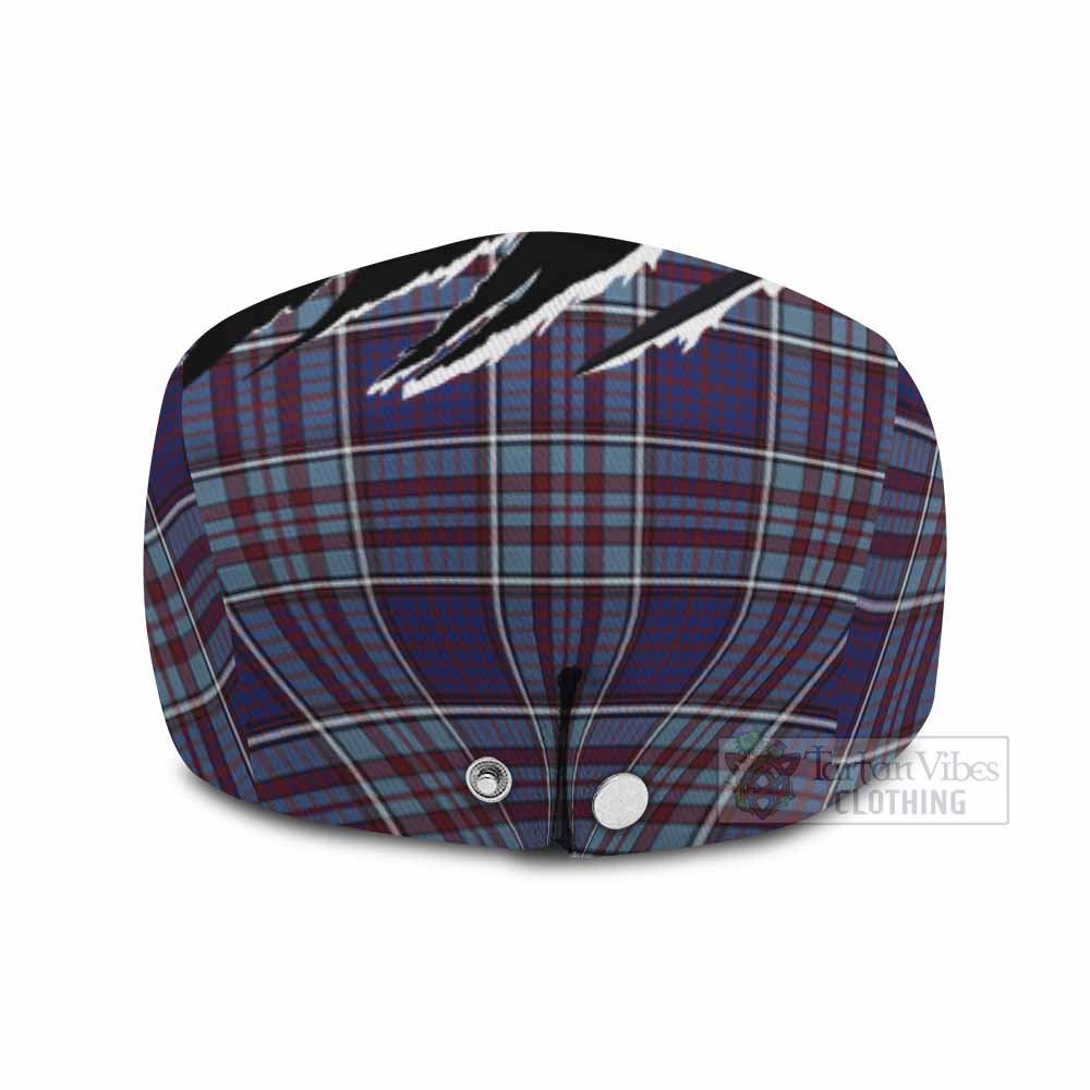 RCAF Tartan Loch Ness Monster Flat Cap, Jeff Cap Celtic Knot Nessie Art