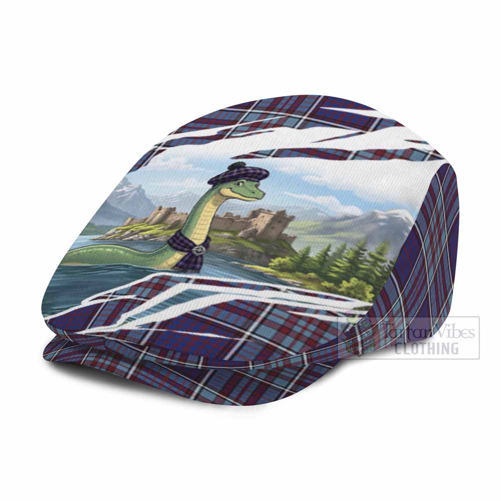 RCAF Tartan Loch Ness Monster Scottish Heritage Art Flat Cap, Jeff Cap