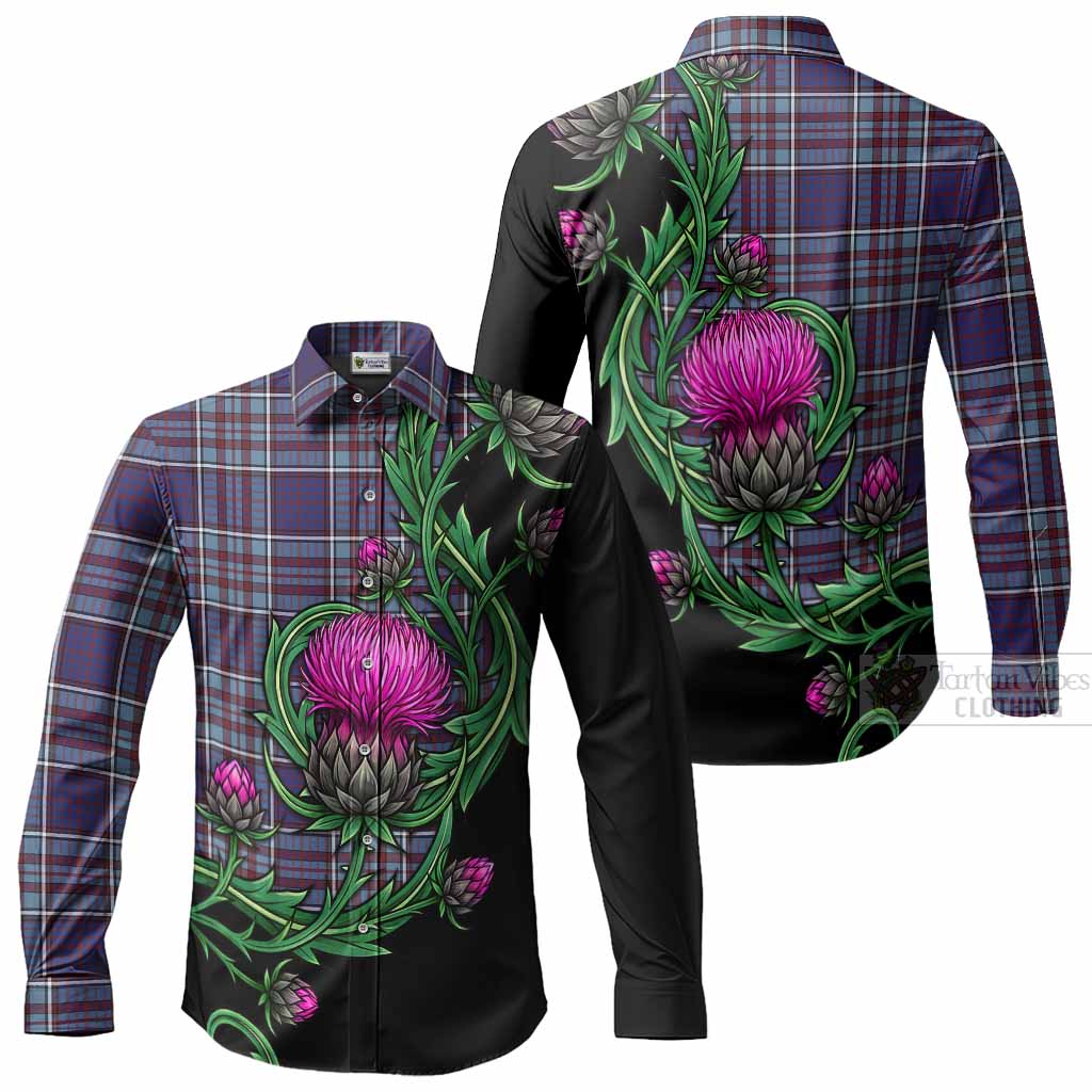 RCAF Tartan Long Sleeve Button Shirts Resilient Scottish Thistle