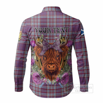 RCAF Tartan Long Sleeve Button Shirts Scottish Thistle Heilan Coo