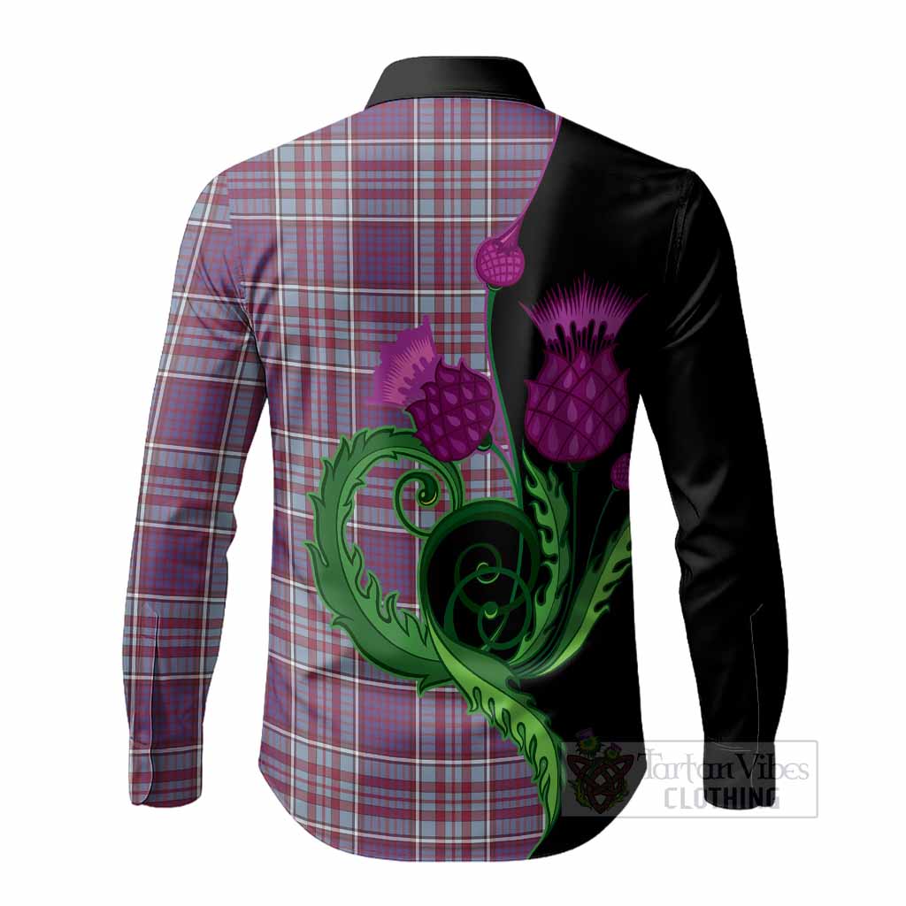 RCAF Tartan Long Sleeve Button Shirts Traditional Scottish Thistle