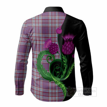 RCAF Tartan Long Sleeve Button Shirts Traditional Scottish Thistle