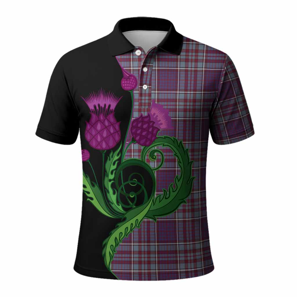 RCAF Tartan Polo Shirt Traditional Scottish Thistle