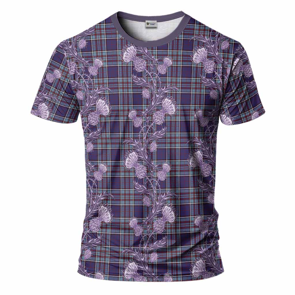 RCAF Tartan T-Shirt Seamless Scottish Thistle Flowers