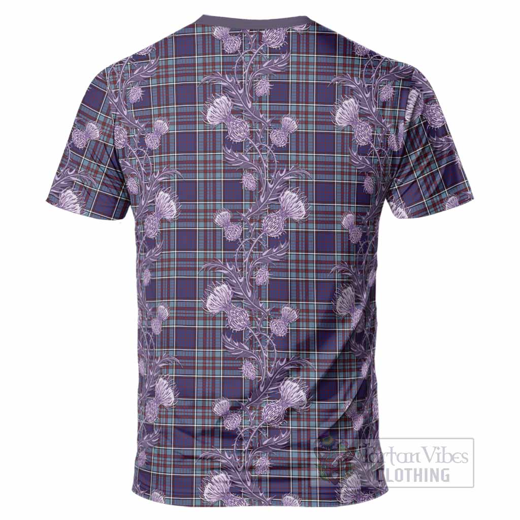 RCAF Tartan T-Shirt Seamless Scottish Thistle Flowers