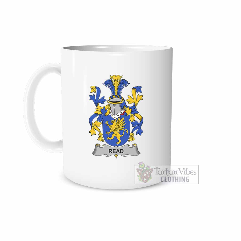 Read Irish Clan Coat of Arms Ceramic Mug White - 2D-tartanvibesclothing